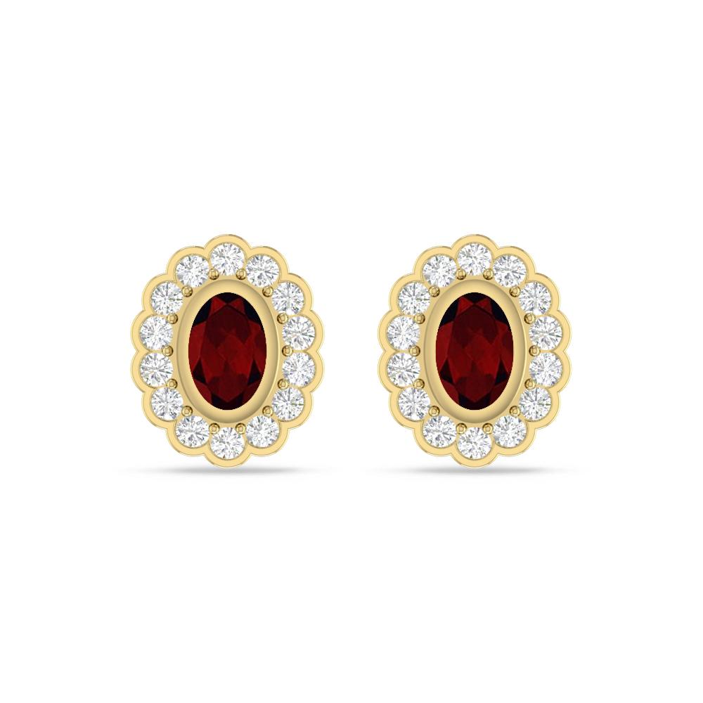 Yellow Gold - Garnet