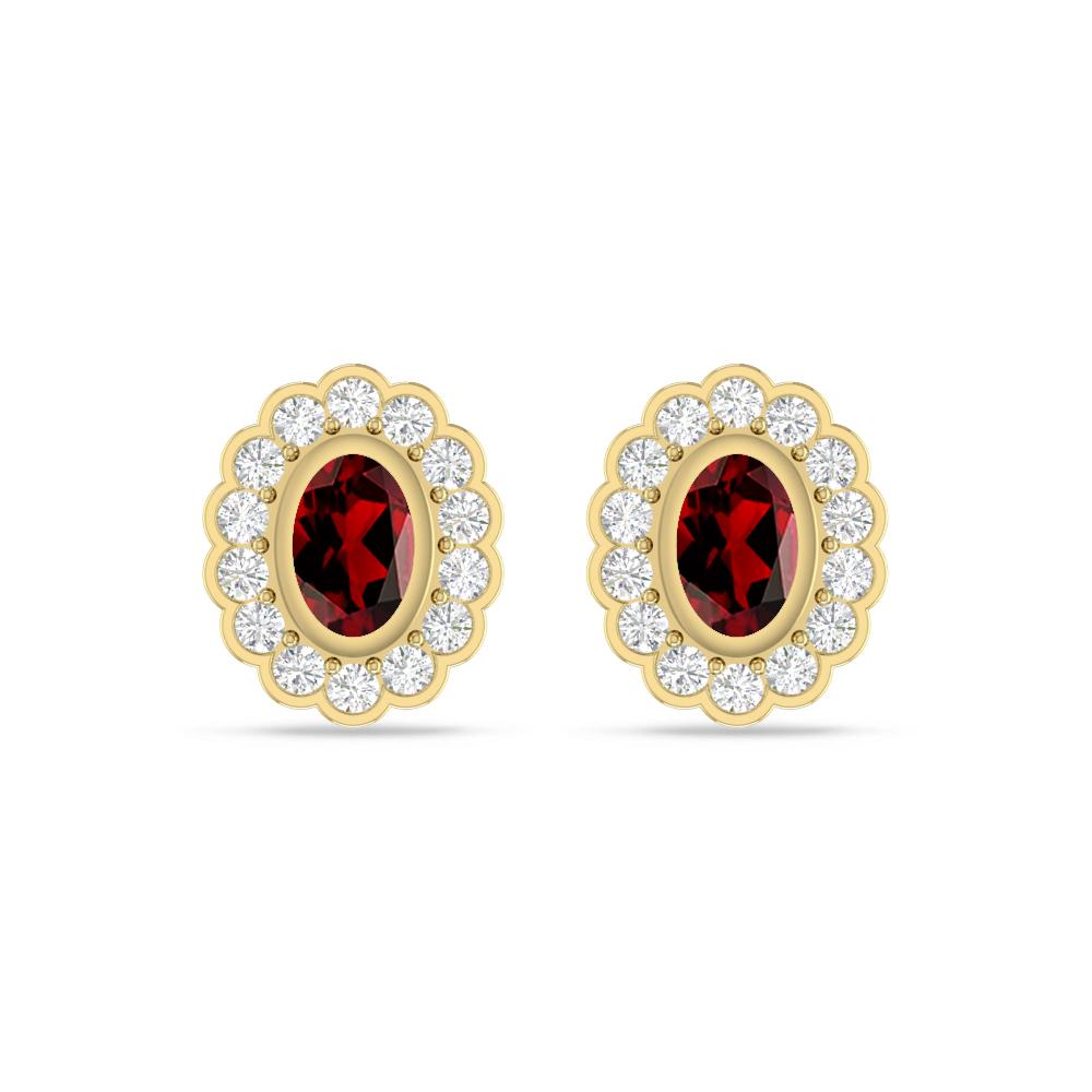 Yellow Gold - Garnet