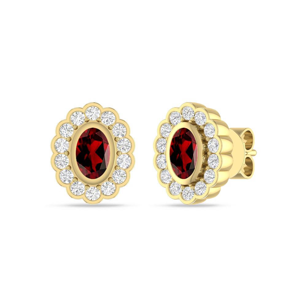 Yellow Gold - Garnet