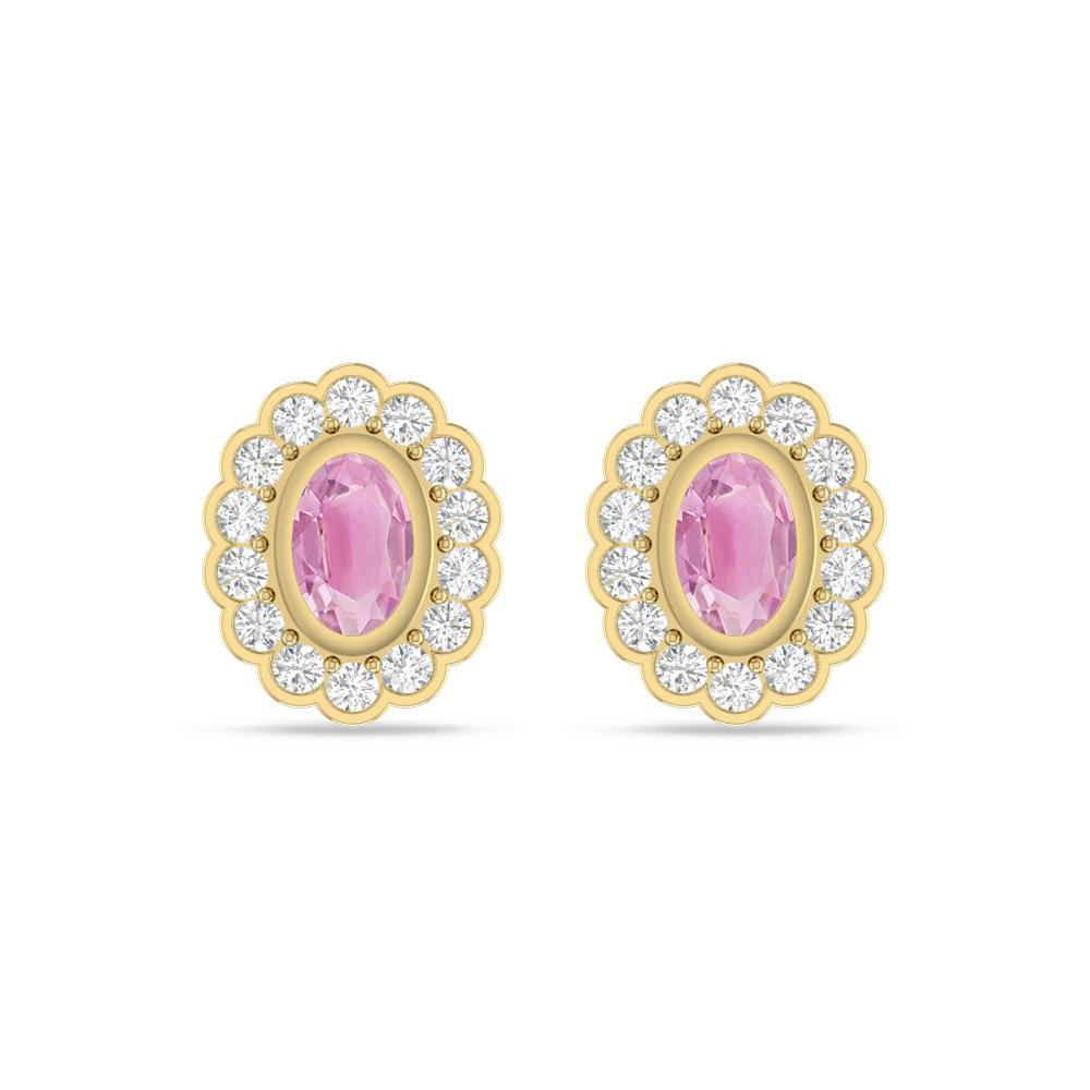 Yellow Gold - Pink Tourmaline