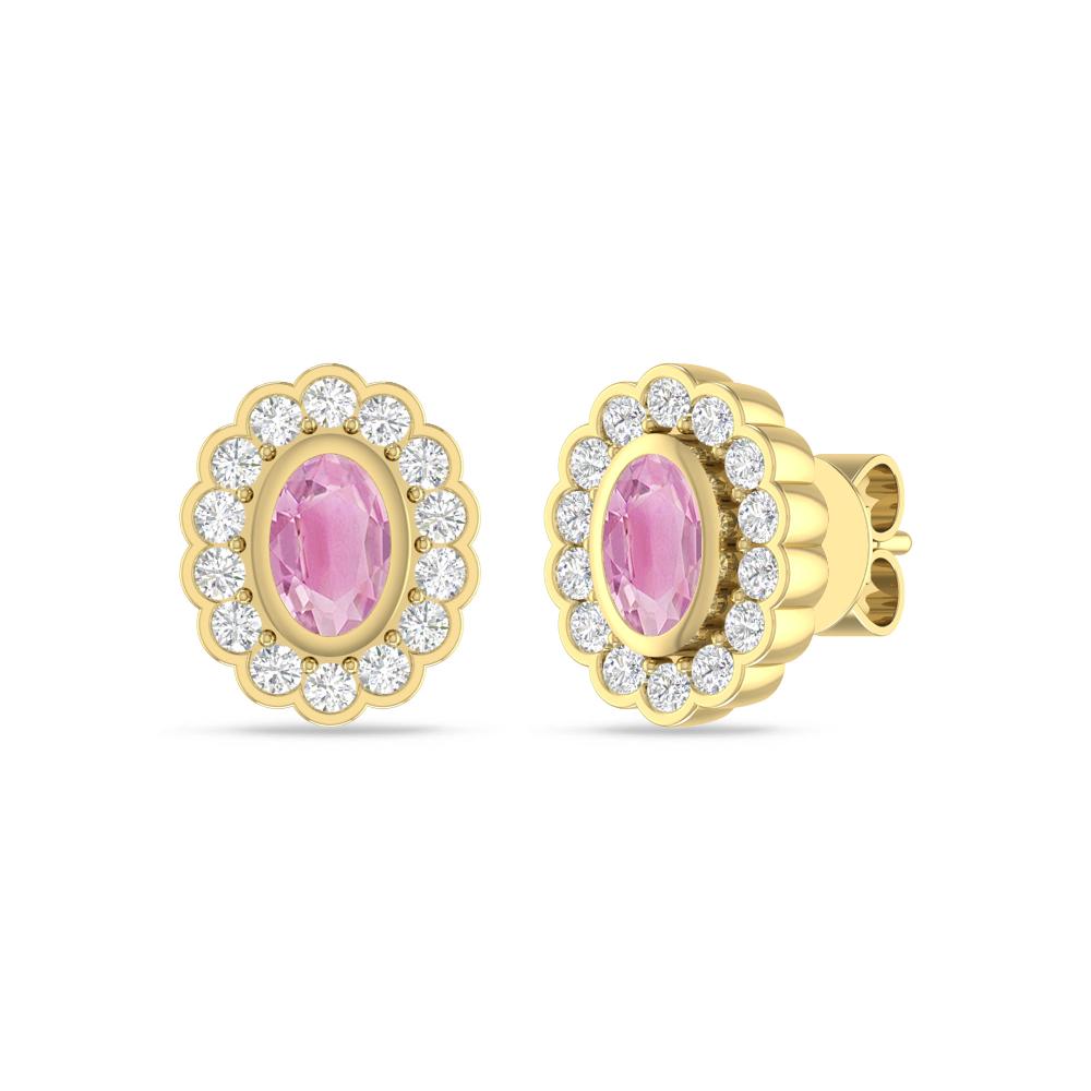 Yellow Gold - Pink Tourmaline