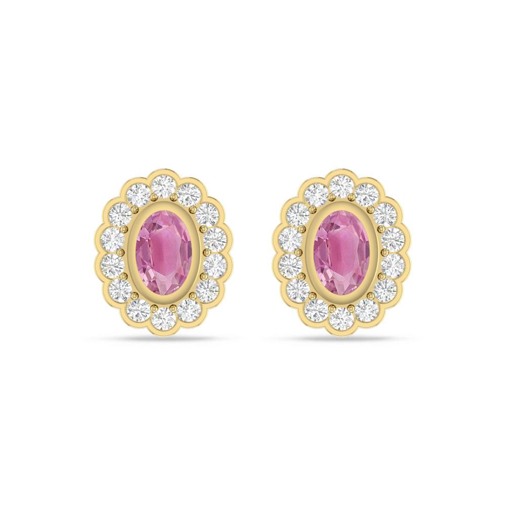 Yellow Gold - Pink Tourmaline