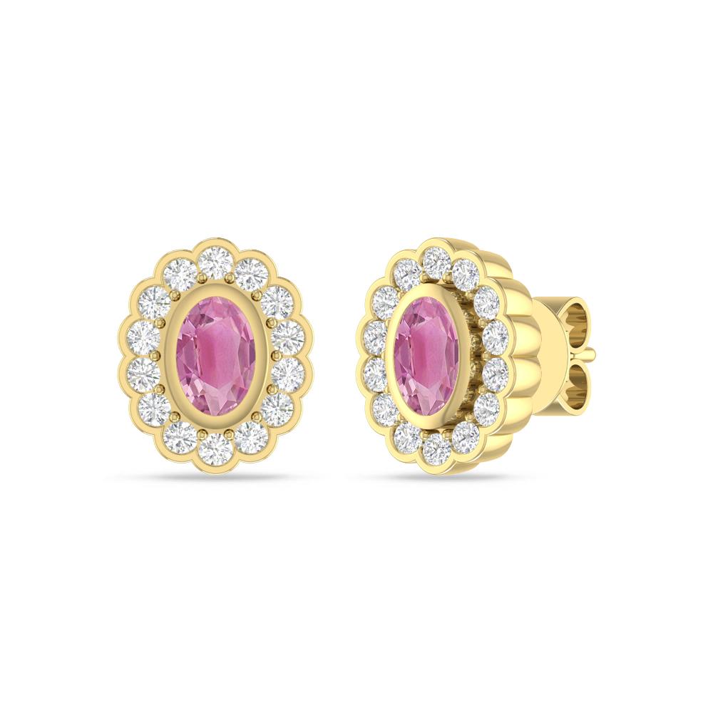 Yellow Gold - Pink Tourmaline