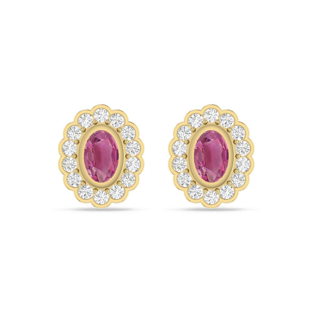 Yellow Gold - Pink Tourmaline