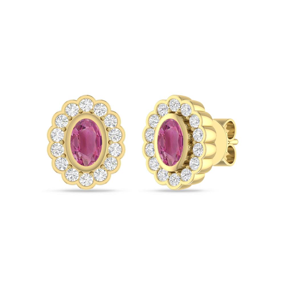 Yellow Gold - Pink Tourmaline