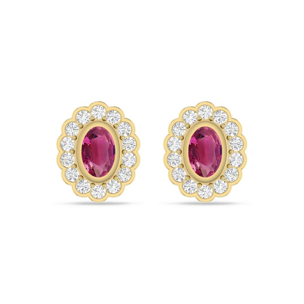 Yellow Gold - Pink Tourmaline