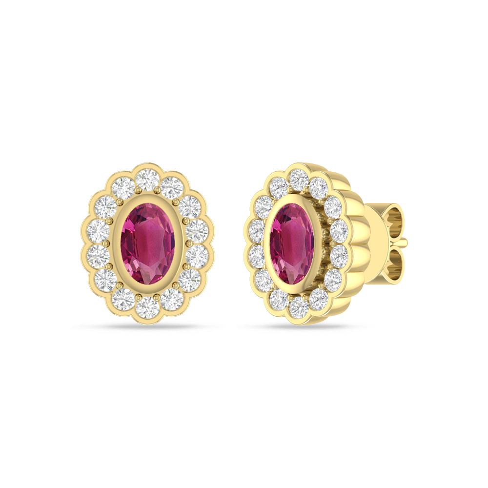 Yellow Gold - Pink Tourmaline