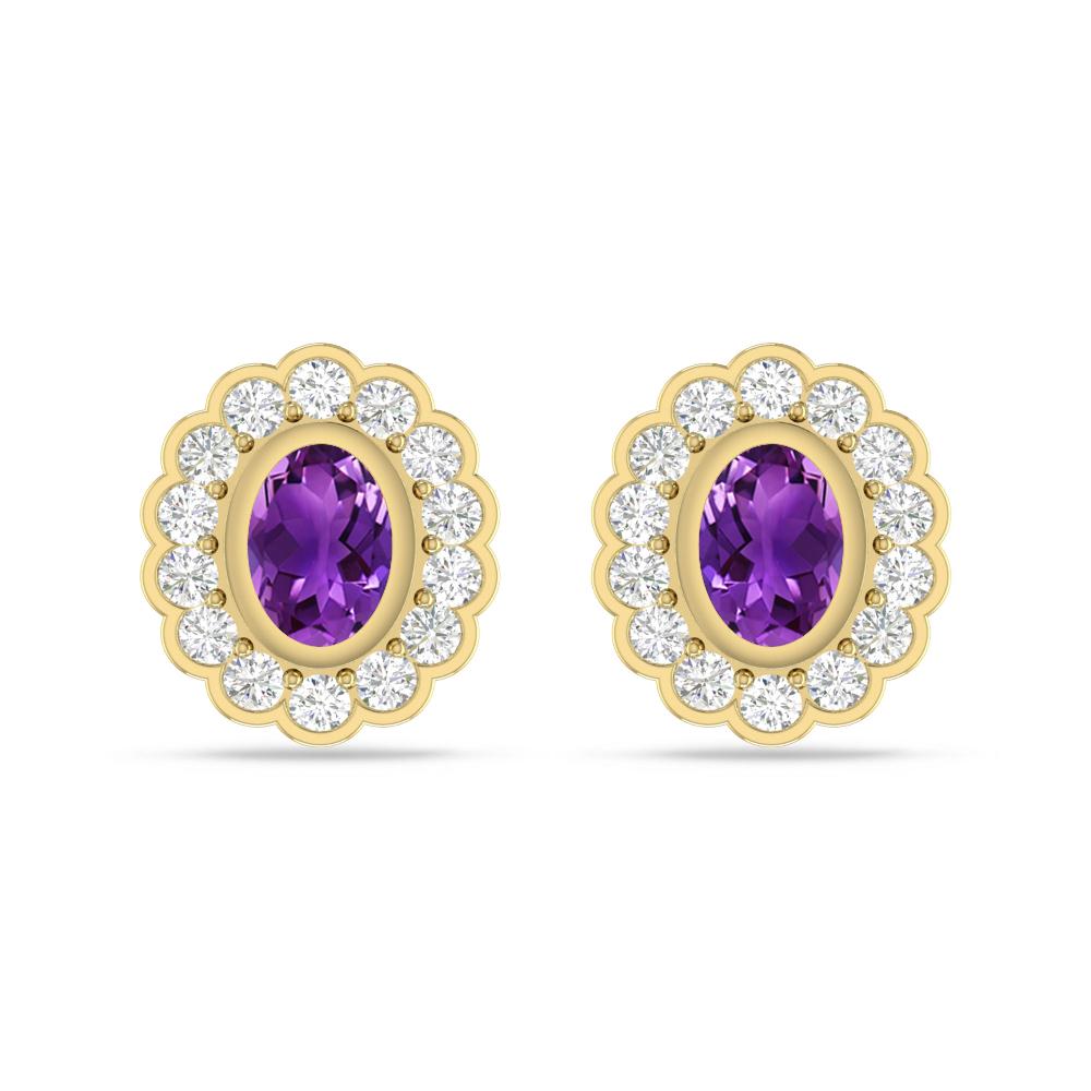 Yellow Gold - Amethyst