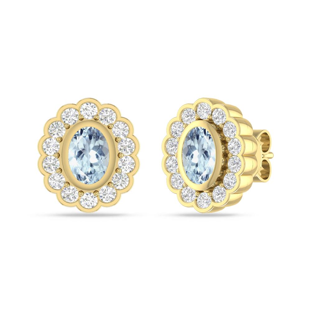 Yellow Gold - Aquamarine