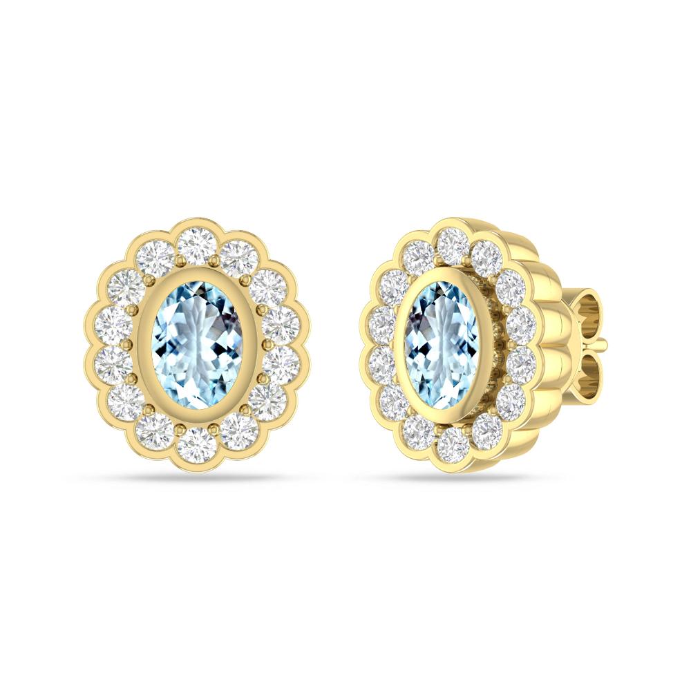 Yellow Gold - Aquamarine