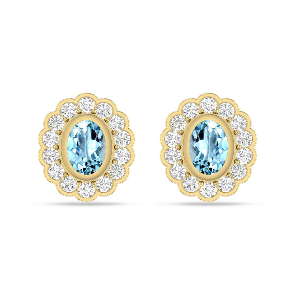Yellow Gold - Aquamarine