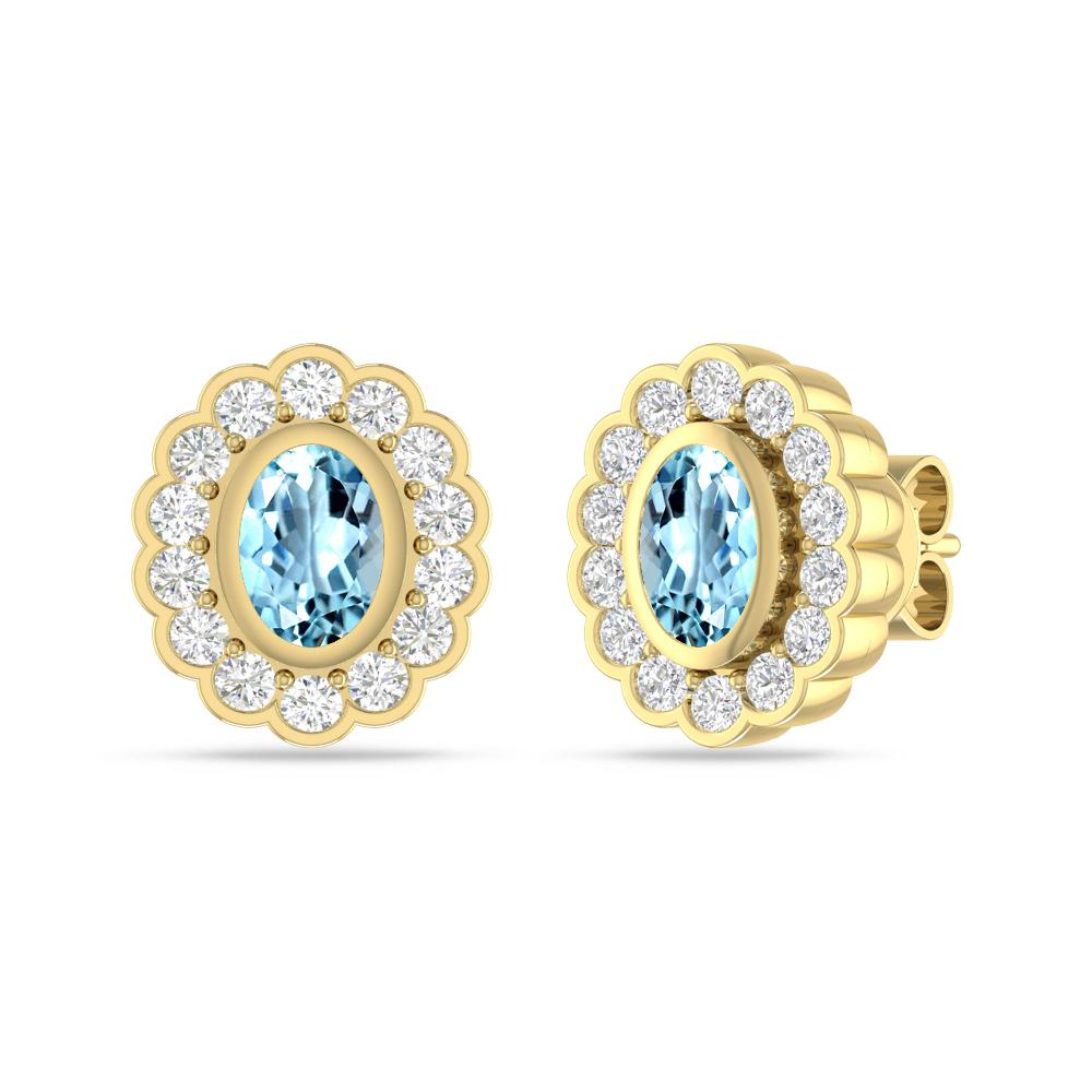 Yellow Gold - Aquamarine