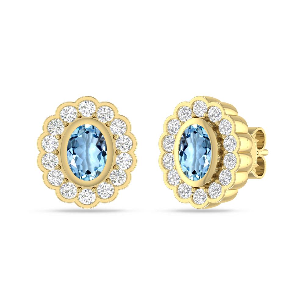 Yellow Gold - Aquamarine