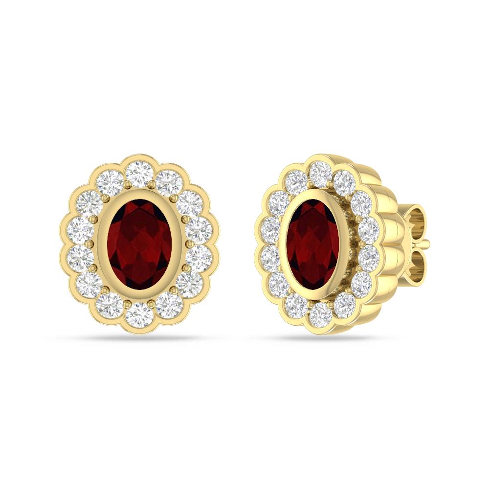 Yellow Gold - Garnet