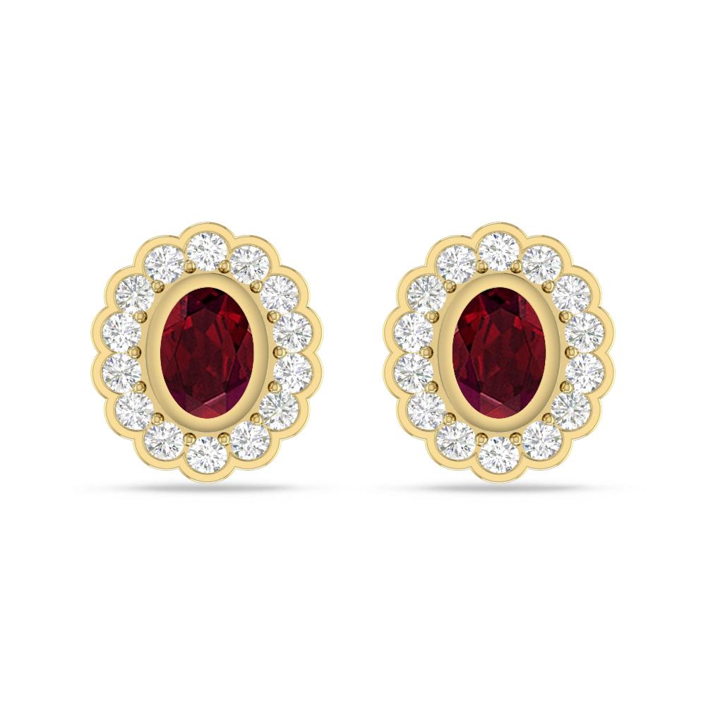 Yellow Gold - Garnet