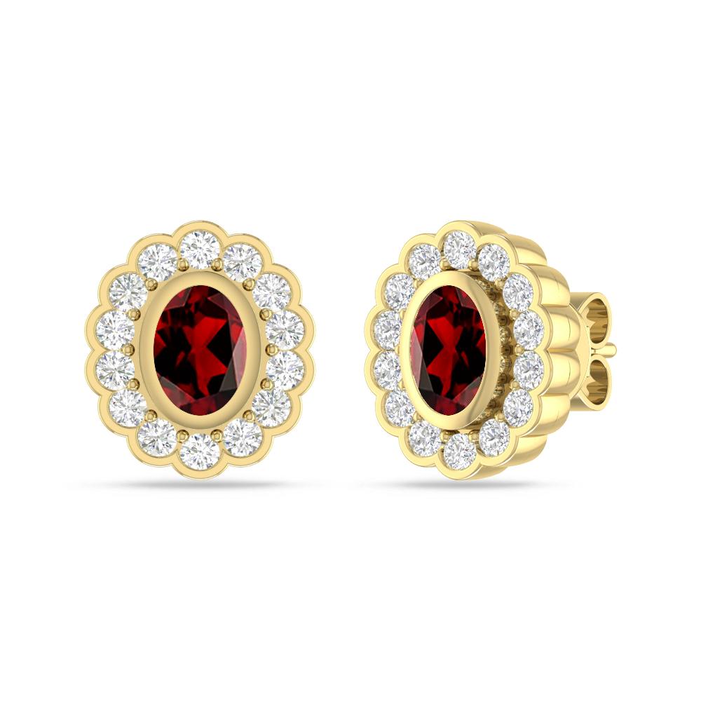 Yellow Gold - Garnet