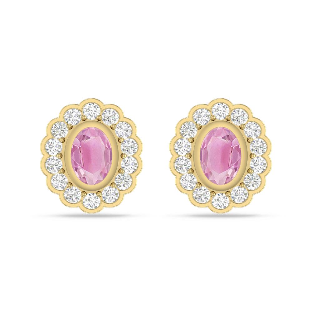 Yellow Gold - Pink Tourmaline