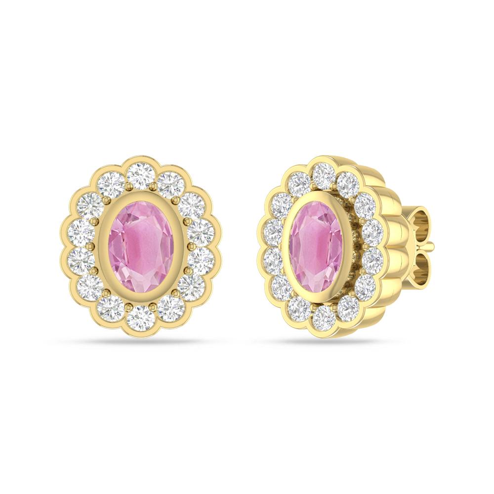 Yellow Gold - Pink Tourmaline