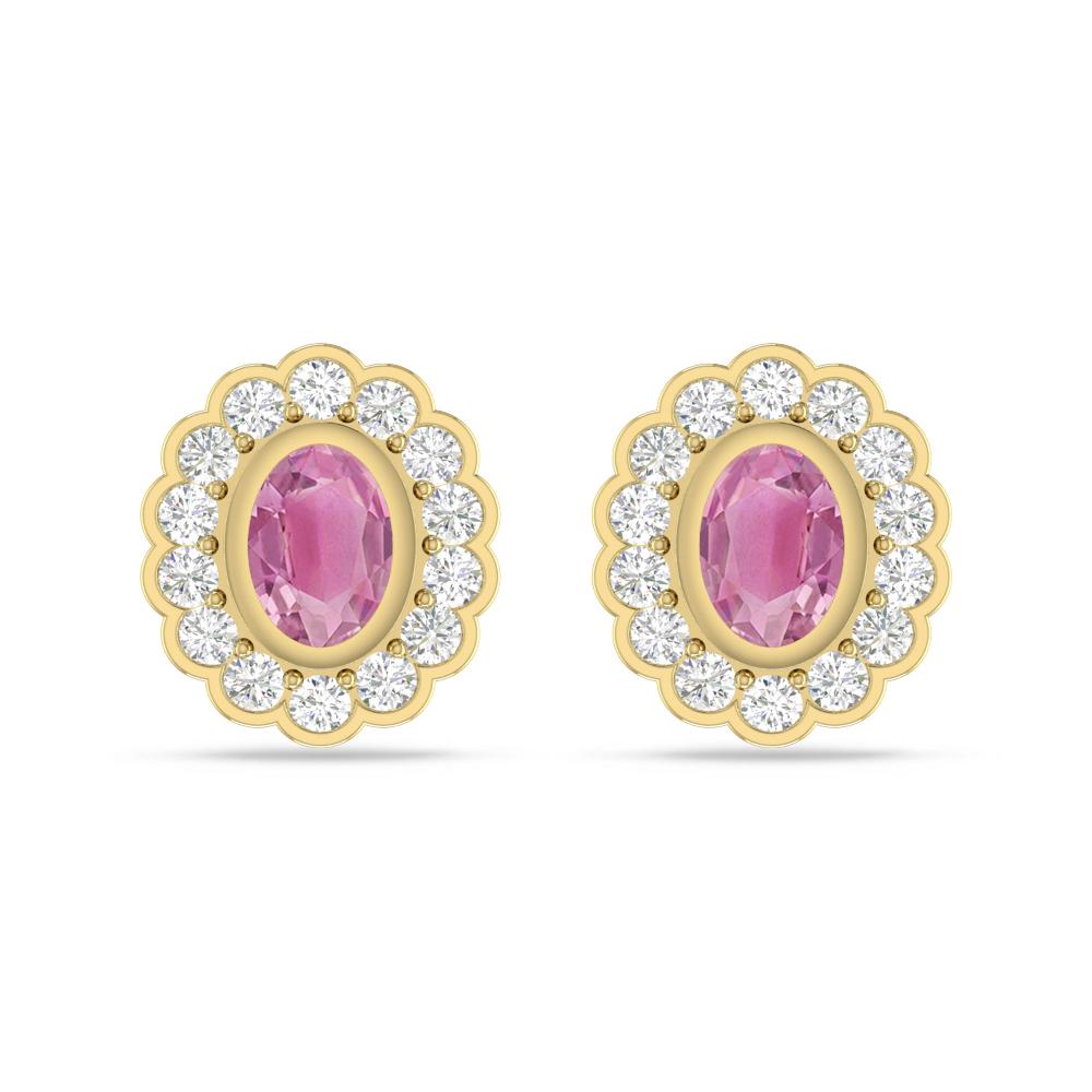Yellow Gold - Pink Tourmaline