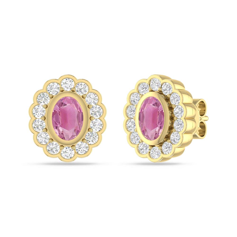 Yellow Gold - Pink Tourmaline