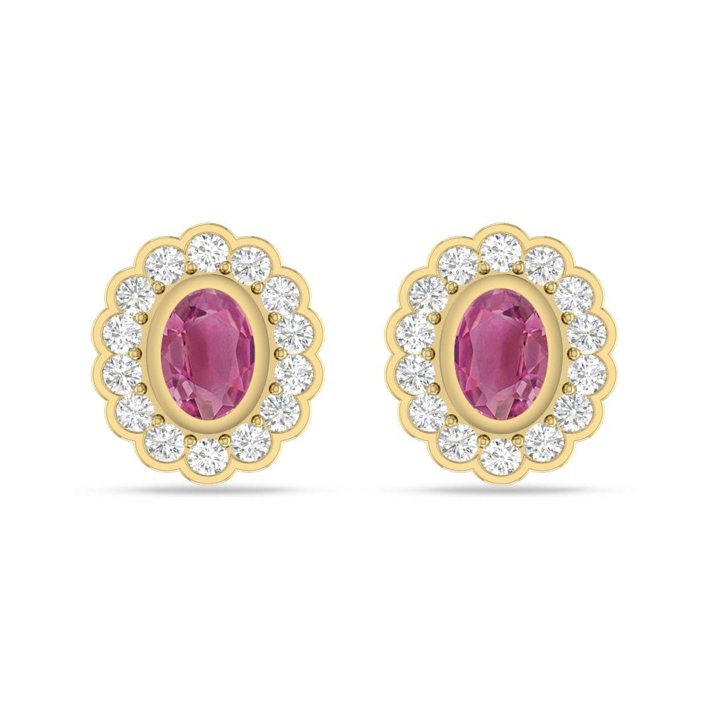 Yellow Gold - Pink Tourmaline
