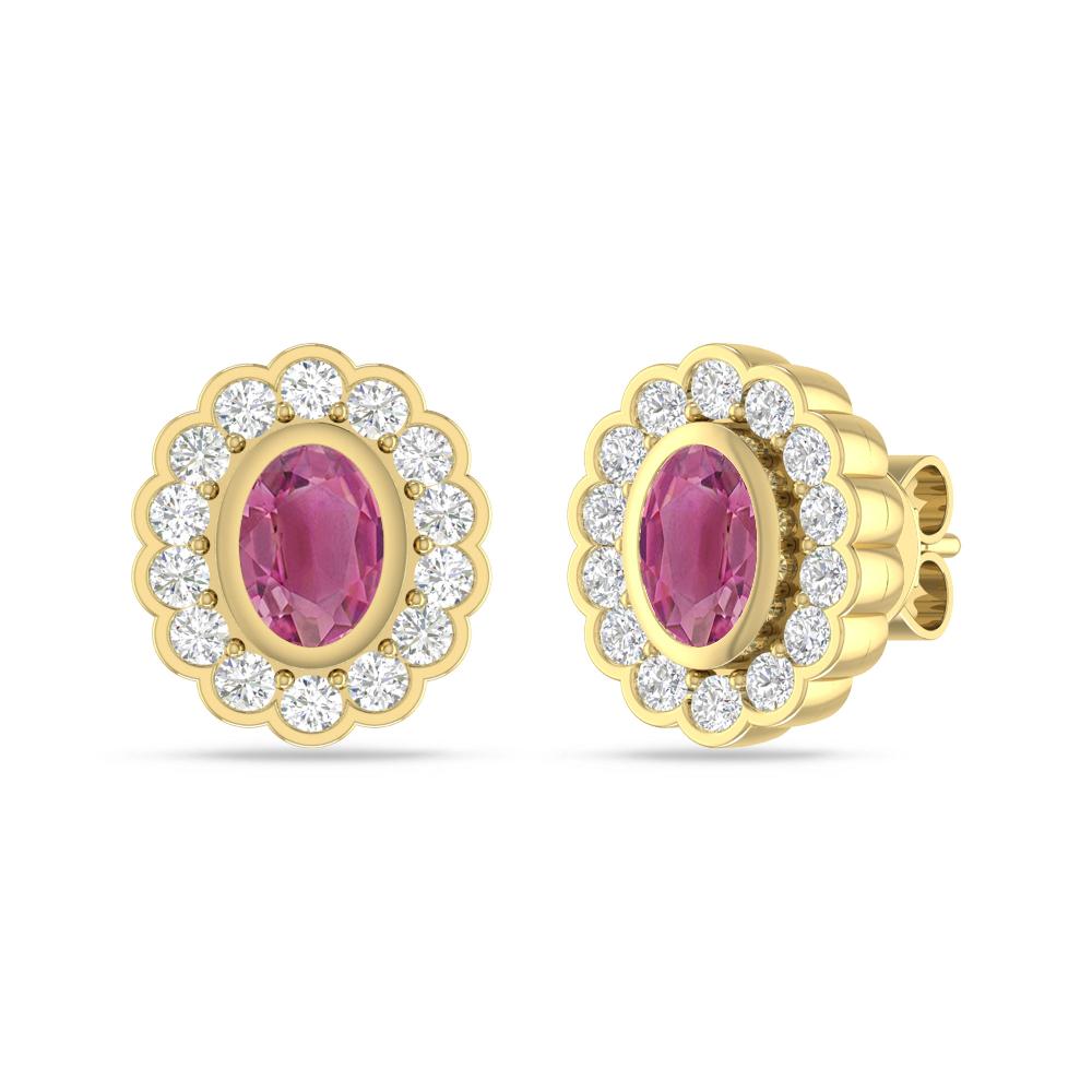 Yellow Gold - Pink Tourmaline