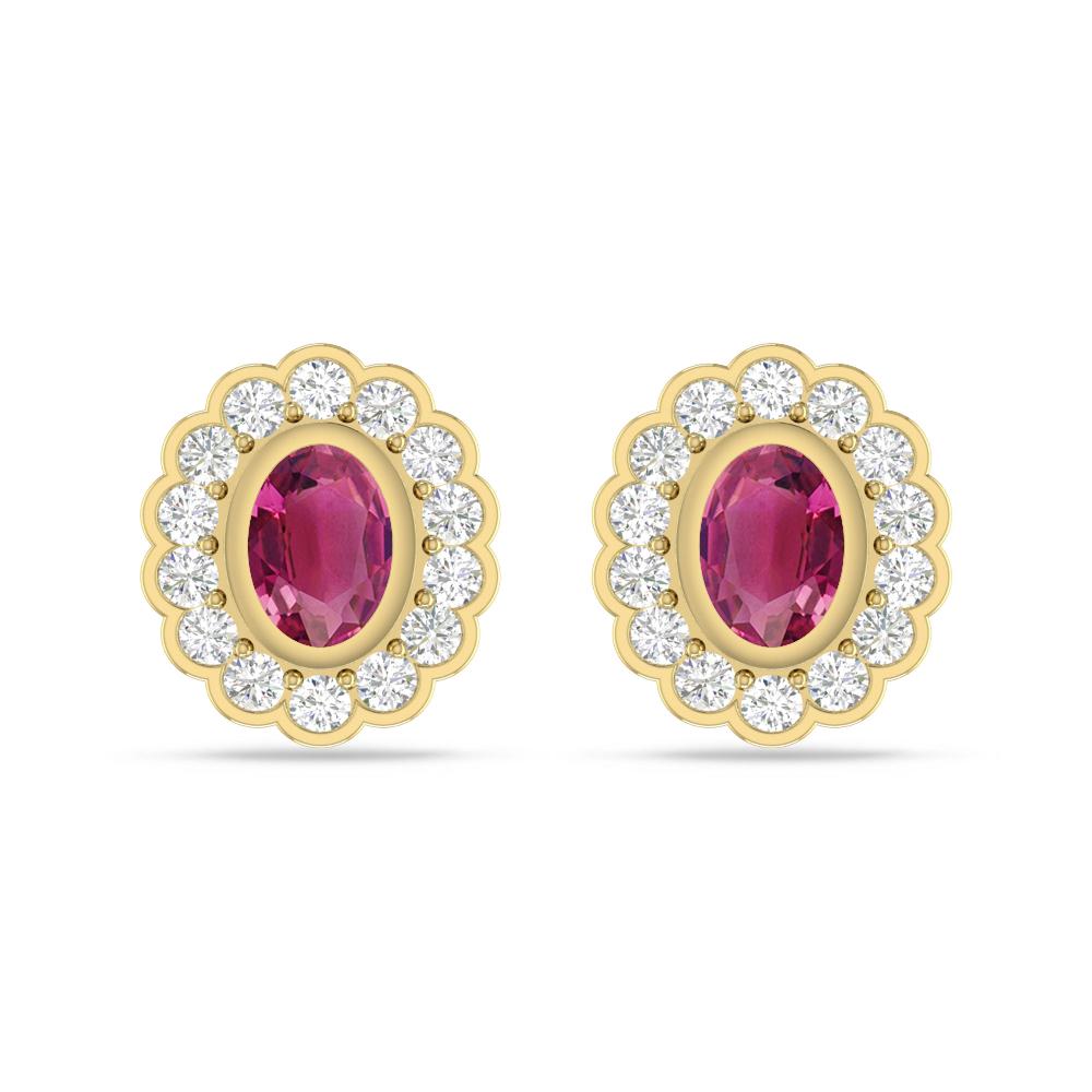 Yellow Gold - Pink Tourmaline