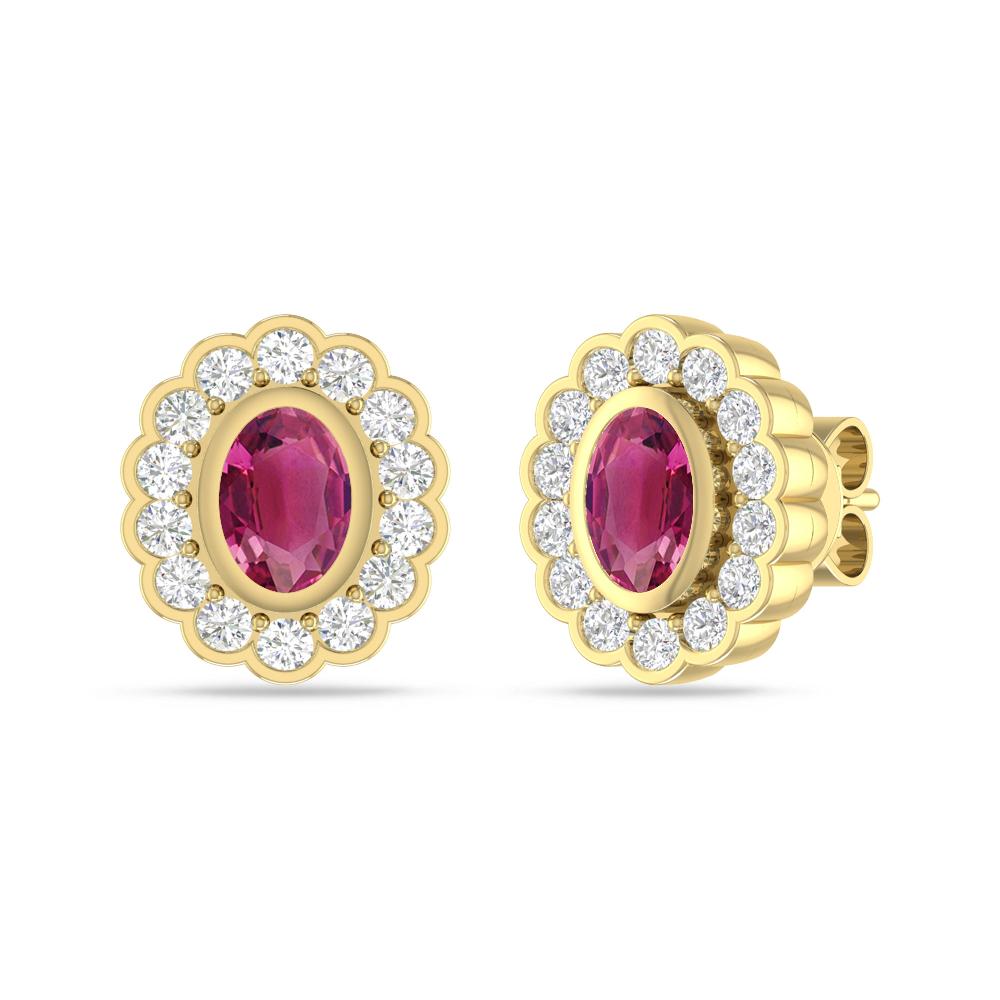 Yellow Gold - Pink Tourmaline
