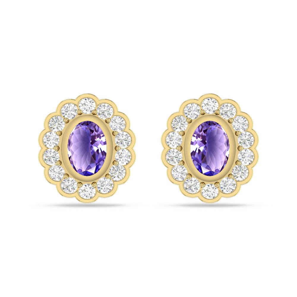 Yellow Gold - Tanzanite