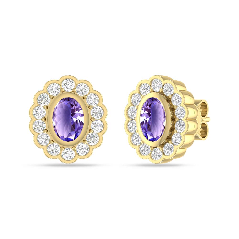 Yellow Gold - Tanzanite