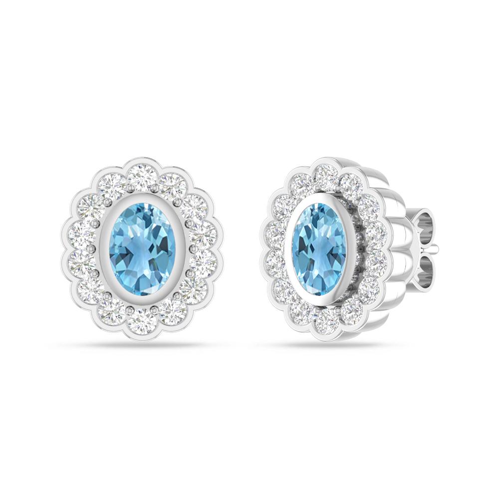White Gold - Blue Topaz