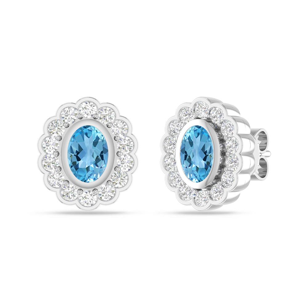 White Gold - Blue Topaz
