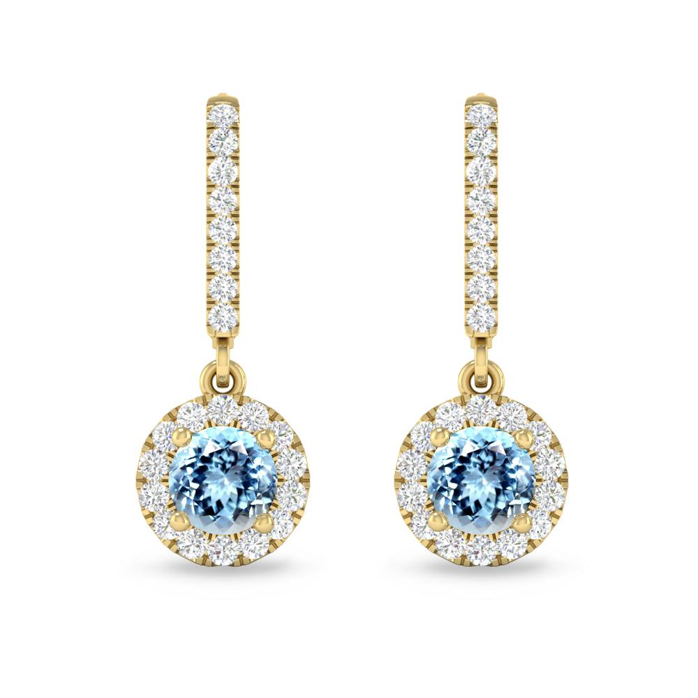 Yellow Gold - Aquamarine