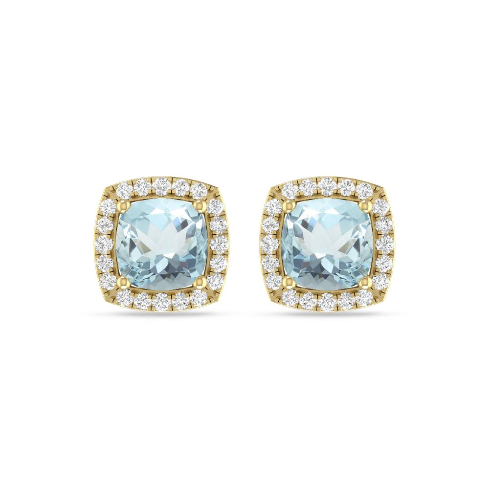 Yellow Gold - Aquamarine