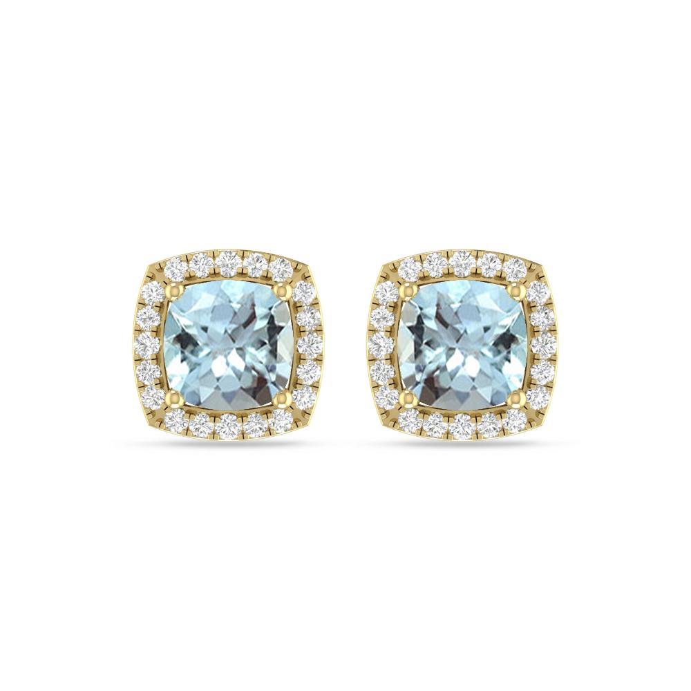 Yellow Gold - Aquamarine