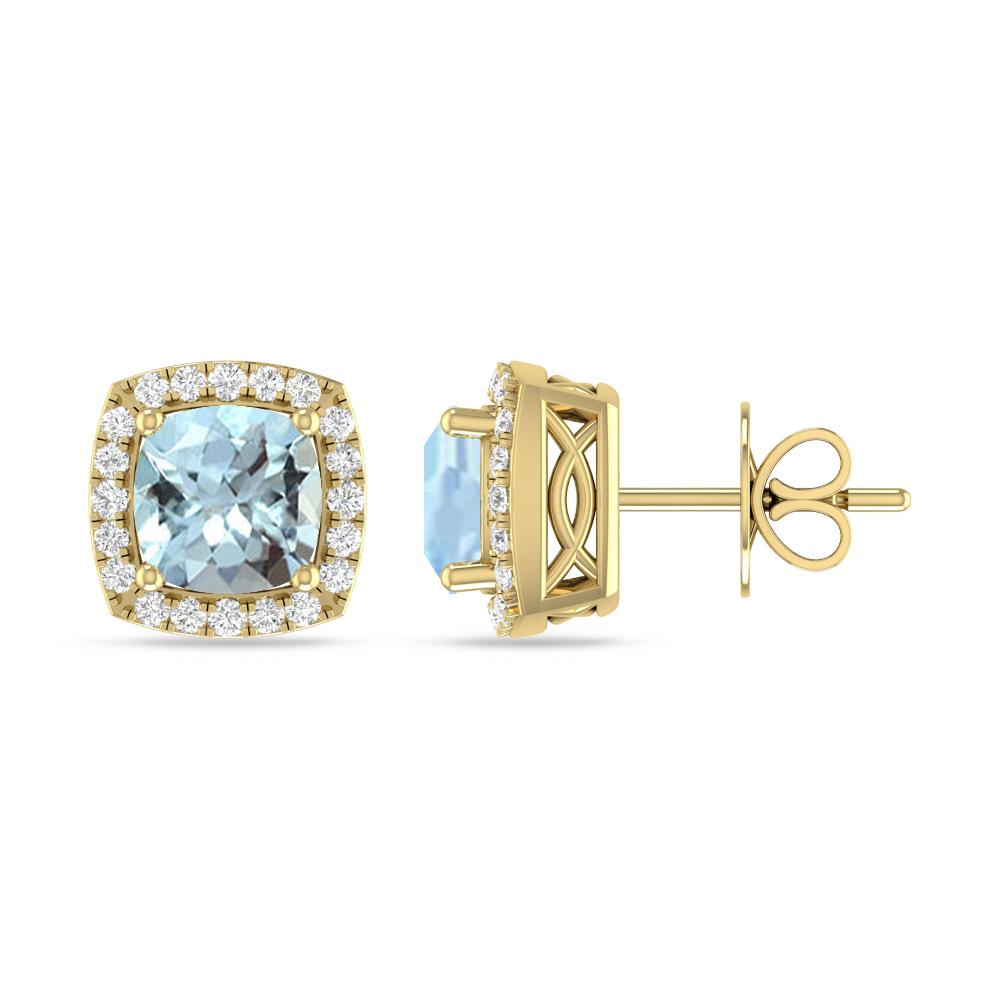 Yellow Gold - Aquamarine