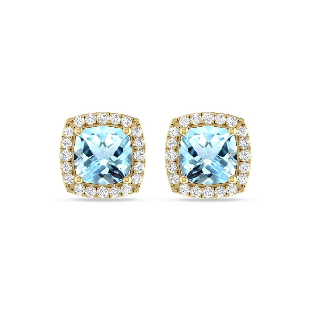 Yellow Gold - Aquamarine