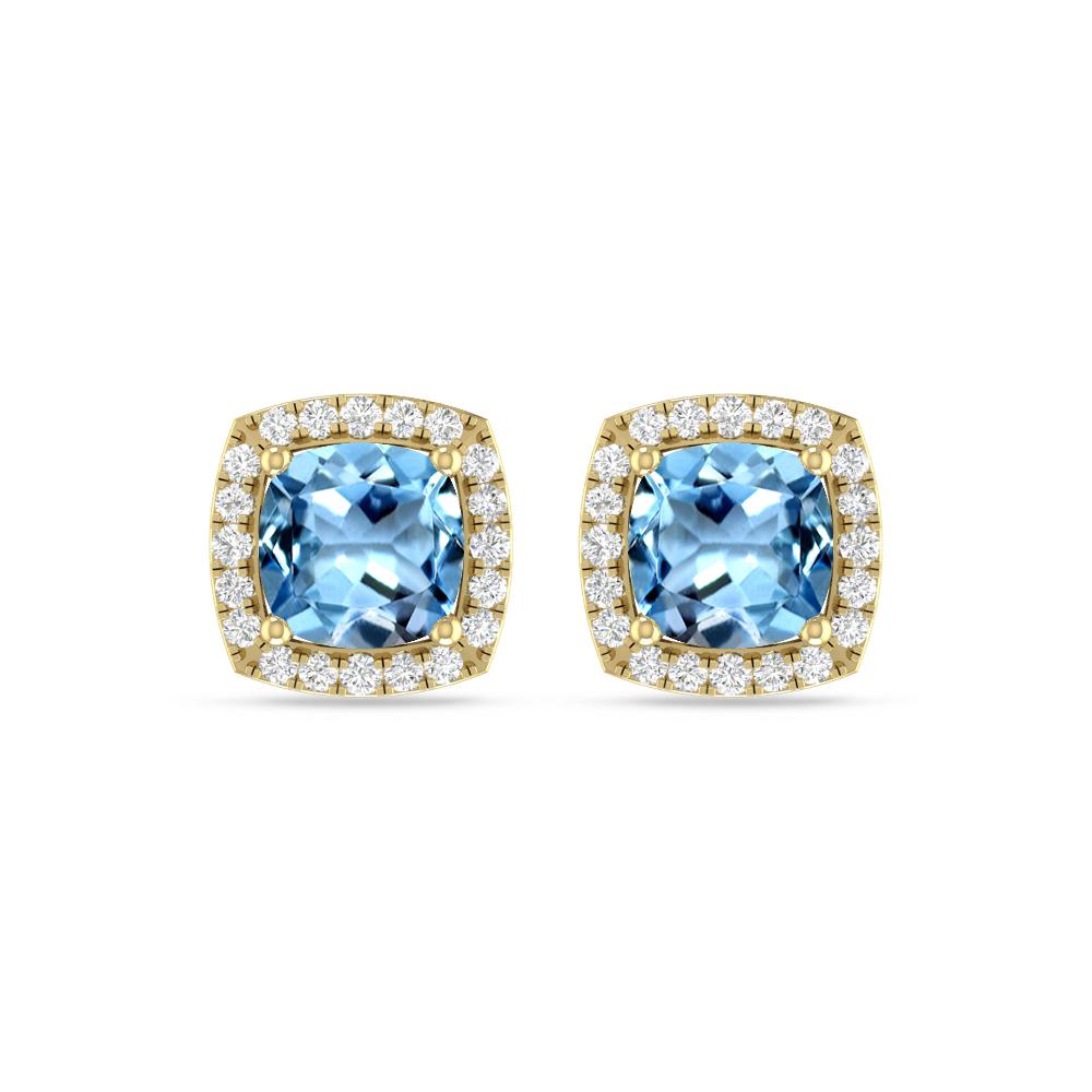 Yellow Gold - Aquamarine