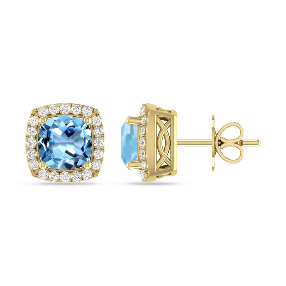 Yellow Gold - Aquamarine