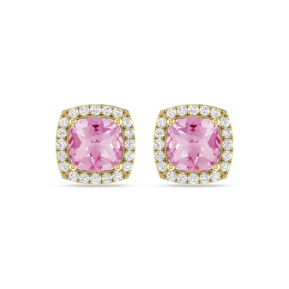 Yellow Gold - Pink Tourmaline