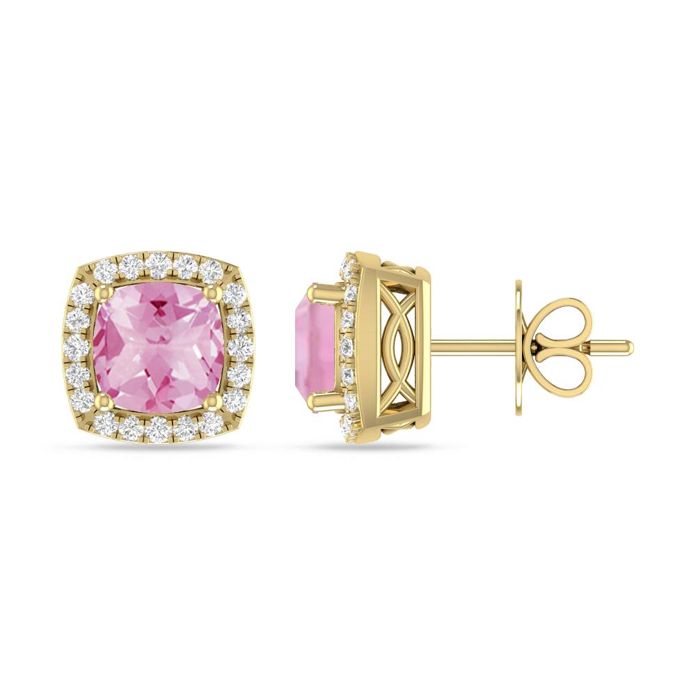 Yellow Gold - Pink Tourmaline
