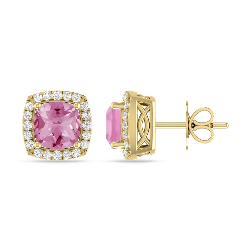 Yellow Gold - Pink Tourmaline
