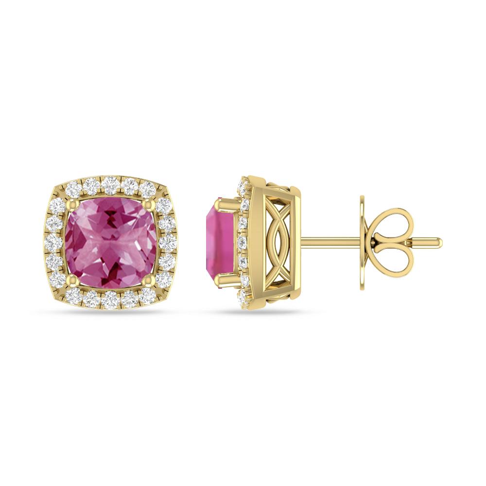 Yellow Gold - Pink Tourmaline