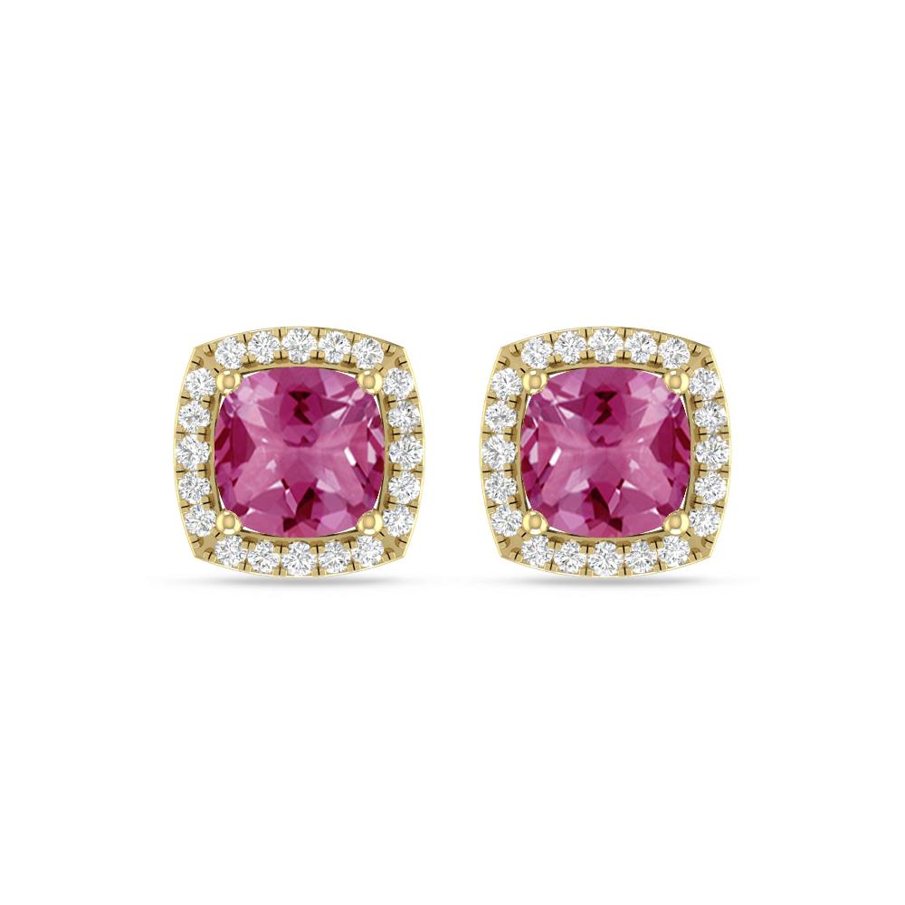 Yellow Gold - Pink Tourmaline