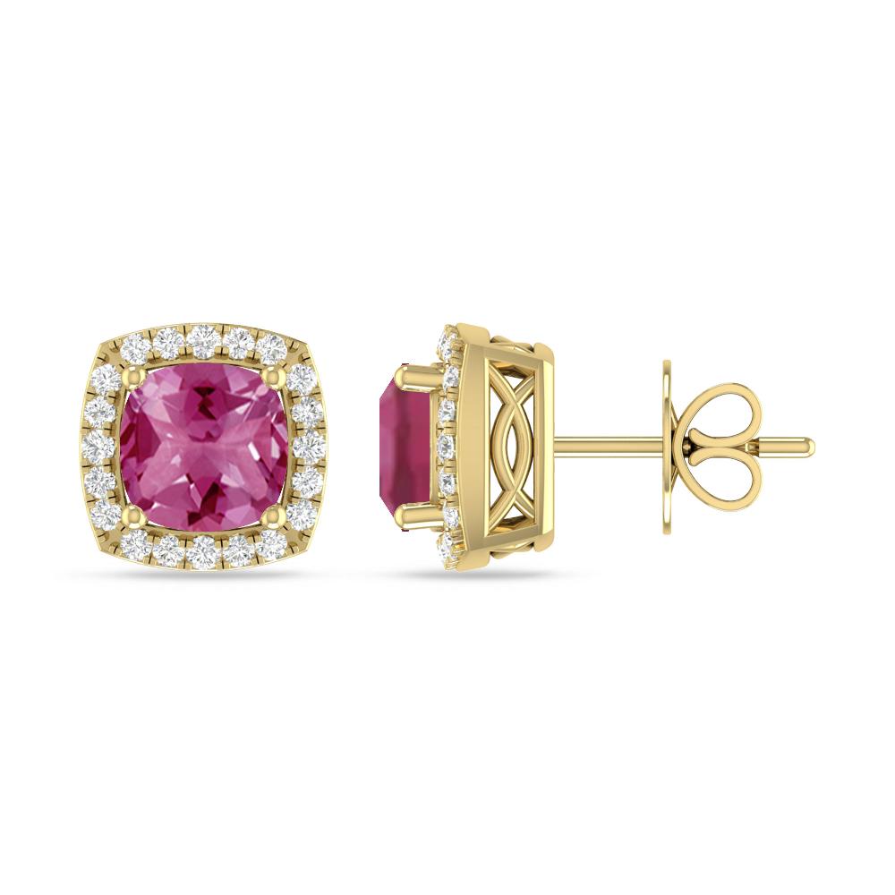 Yellow Gold - Pink Tourmaline