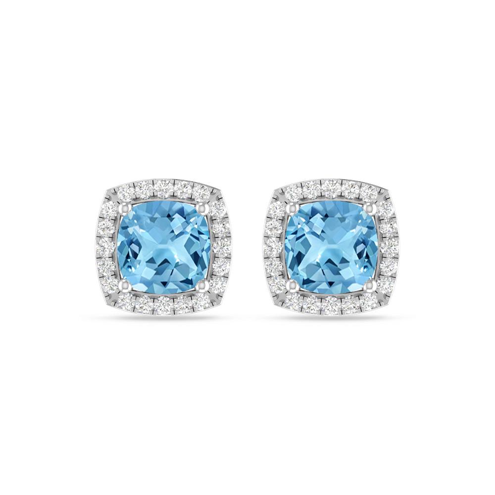 White Gold - Blue Topaz