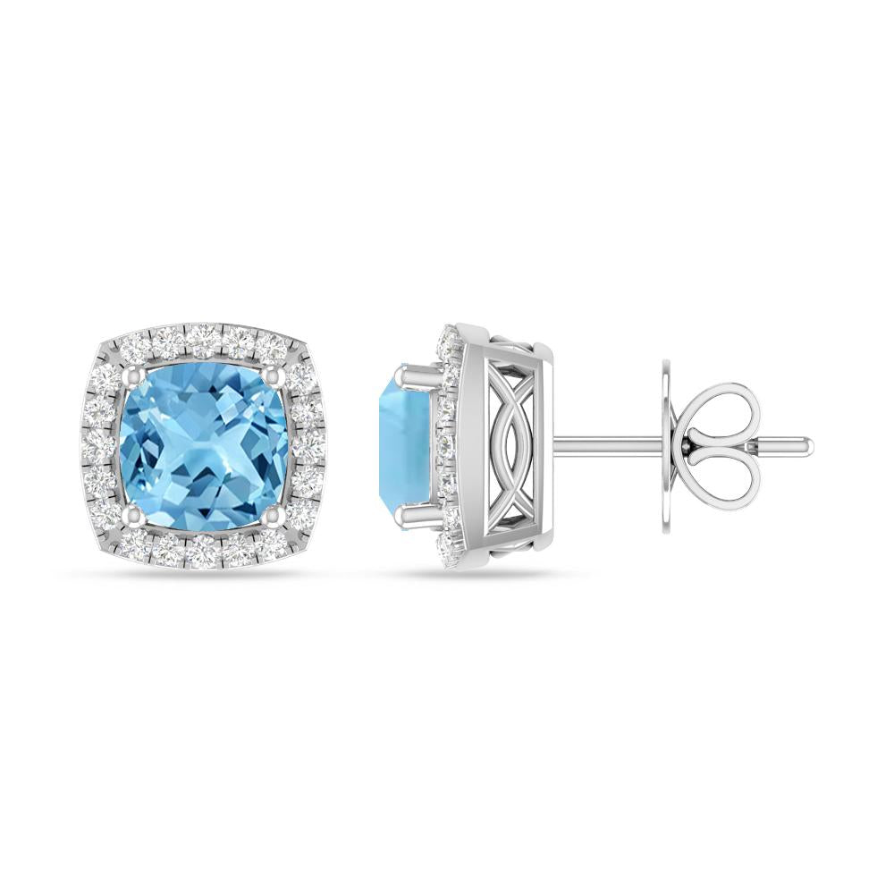 White Gold - Blue Topaz