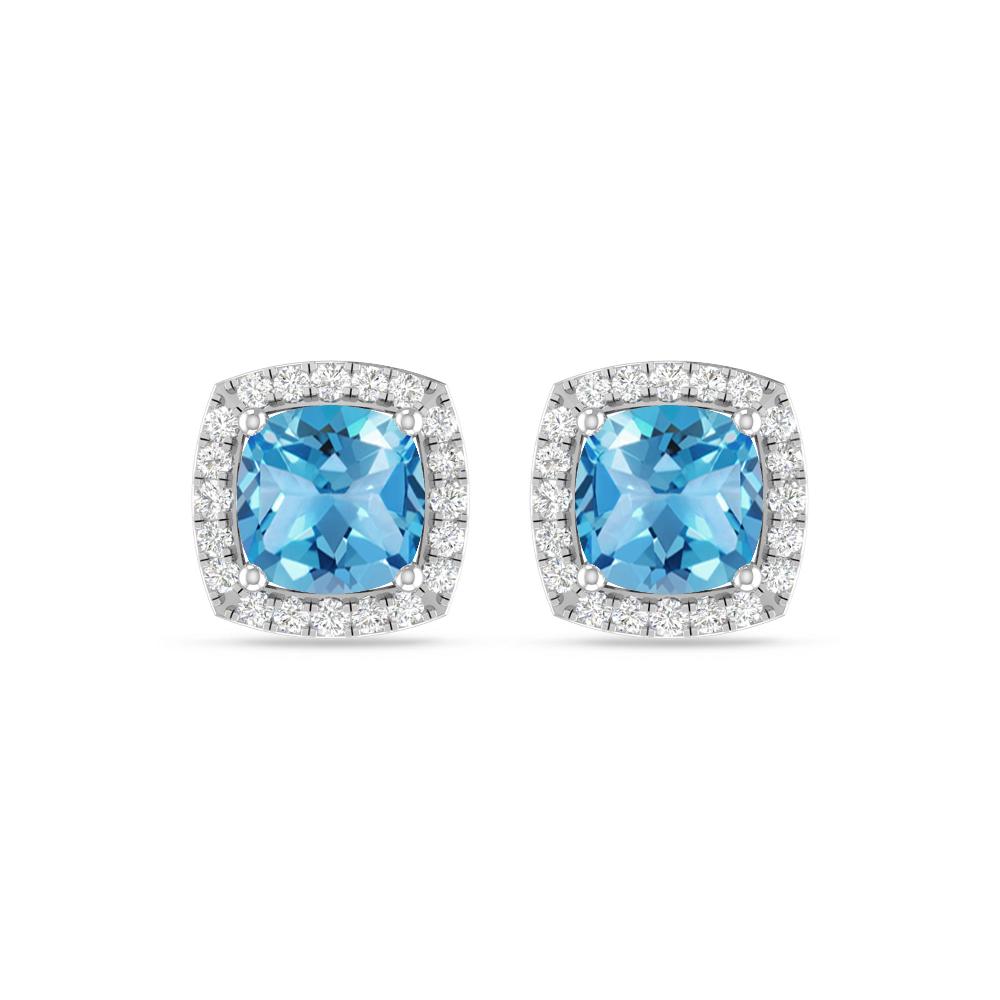 White Gold - Blue Topaz
