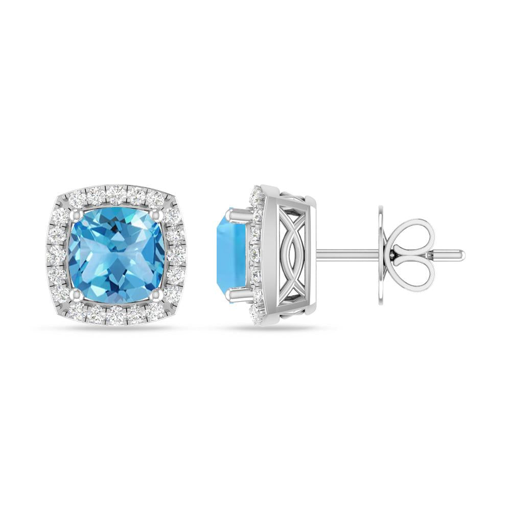 White Gold - Blue Topaz