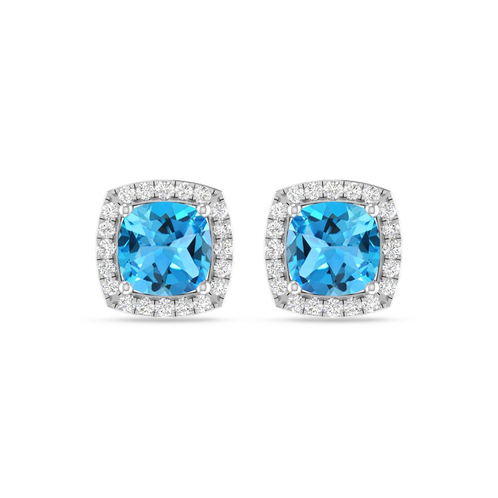 White Gold - Blue Topaz